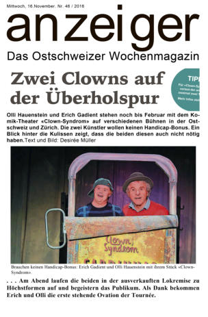 anzeiger    Ostschweizer Wochenmagazin    16.Nov.2016